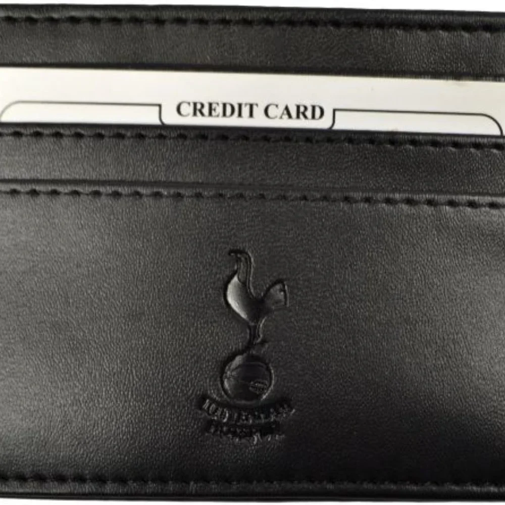 Tottenham Hotspur FC Official Black Credit Card Holder Wallet